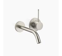 Dornbracht META SLIM mezclador monomando mural de lavabo sin juego de desagüe, proyección 190mm, caño fijo, 36860662-06, Color: Mate platino