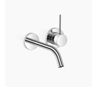 Dornbracht META SLIM mezclador monomando mural de lavabo sin juego de desagüe, proyección 190mm, caño fijo, 36860662-00, Color: cromado