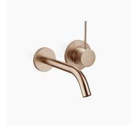 Dornbracht META SLIM mezclador monomando mural de lavabo sin juego de desagüe, proyección 190mm, caño fijo, 36860662-42, Color: bronce cepillado
