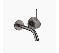 Dornbracht META SLIM mezclador monomando mural de lavabo sin juego de desagüe, proyección 190mm, caño fijo, 36860662-99, Color: Platino oscuro mate