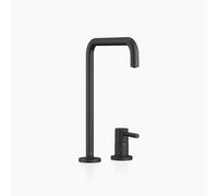 Dornbracht META SQUARE mezclador de dos agujeros con rosetas simples, 235mm de proyección, 32815861-33, Color: Negro Mate