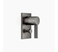 Dornbracht mezclador monomando empotrado con desviador, kit de montaje final, 36120670-99, Color: Platino oscuro mate