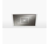 Dornbracht SERENITY SKY placa de lluvia para instalación empotrada en techo con luz, 41771979-19, Color: Cromo oscuro