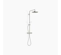 Dornbracht Showerpipe con termostato de ducha sin ducha de mano, ducha de pie de proyección 450mm, ducha de techo 300mm, 34460979-08, Color: de platino