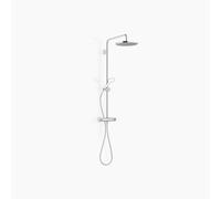 Dornbracht Showerpipe con termostato de ducha sin ducha de mano, ducha de pie de proyección 450mm, ducha de techo 300mm, 34460979-00, Color: cromado