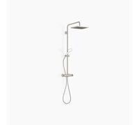 Dornbracht Showerpipe con termostato de ducha sin ducha de mano, ducha de techo 450mm, ducha de techo 300x240mm, 34459980-06, Color: Mate platino