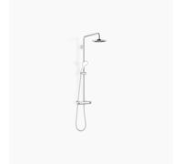 Dornbracht Showerpipe con termostato de ducha, sin ducha de mano, proyección de la ducha de pie 450mm, ducha de techo 220mm, 34459979-00, Color: cromado