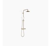 Dornbracht Showerpipe con termostato de ducha, sin ducha de mano, proyección de la ducha de pie 450mm, ducha de techo 220mm, 34459979-47, Color: Champán