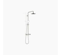Dornbracht Showerpipe con termostato de ducha, sin ducha de mano, proyección de la ducha de pie 450mm, ducha de techo 220mm, 34459979-08, Color: de platino