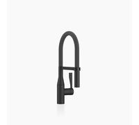 Dornbracht SYNC mezclador monomando Profi, tubo flexible de silicona, proyección 200mm, 33865895-33, Color: Negro Mate