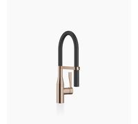 Dornbracht SYNC mezclador monomando Profi, tubo flexible de silicona, proyección 200mm, 33865895-42, Color: bronce cepillado