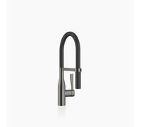 Dornbracht SYNC mezclador monomando Profi, tubo flexible de silicona, proyección 200mm, 33865895-99, Color: Platino oscuro mate