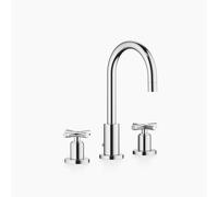 Dornbracht TARA batería de lavabo de tres orificios, con juego de desagüe, de...