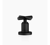 Dornbracht TARA desviador bidireccional para instalación en el borde de la bañera o en el borde del azulejo, desviador automático para bañera/ducha, 29140892-33, Color: Negro Mate