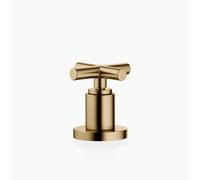 Dornbracht TARA desviador bidireccional para instalación en el borde de la bañera o en el borde del azulejo, desviador automático para bañera/ducha, 29140892-39, Color: Latón oscuro cepillado