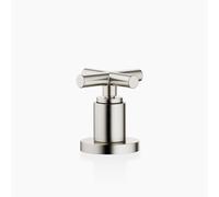 Dornbracht TARA desviador bidireccional para instalación en el borde de la bañera o en el borde del azulejo, desviador automático para bañera/ducha, 29140892-06, Color: Mate platino