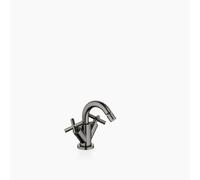Dornbracht TARA Mezclador de bidé de un orificio con juego de desagüe, 124 mm de proyección, 24510892-99, Color: Platino oscuro mate