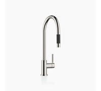 Dornbracht TARA mezclador de cocina, monomando, extraíble, con función de ducha, proyección 240mm, 33870888-08, Color: de platino