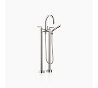 Dornbracht TARA mezclador de dos agujeros para instalación independiente, con juego de ducha manual, proyección 220 mm, 25943882-06, Color: Mate platino
