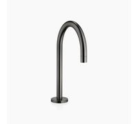 Dornbracht TARA Mezclador de lavabo de tres agujeros con juego de desagüe, altura del mezclador 285mm, proyección 165mm, 13716882-99, Color: Platino oscuro mate