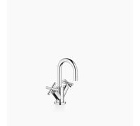 Dornbracht TARA mezclador de lavabo de un orificio, con desagüe automático, proyección de 100 mm, 22302892-00, Color: cromado