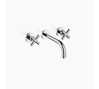 Dornbracht TARA mezclador de pared para lavabo, proyección de 190mm, kit de montaje final, 36712892-00, Color: cromado