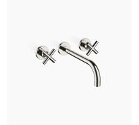 Dornbracht TARA mezclador de pared para lavabo, sin desagüe, proyección de 240mm, kit de montaje final, 36717892-08, Color: de platino
