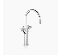 Dornbracht TARA mezclador monomando de lavabo con pie elevado sin desagüe automático, proyección 200 mm, 22533892-00, Color: cromado