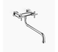 Dornbracht TARA Mezclador mural de puente con caño extraíble, proyección 365-545mm, 31151892-93, Color: Cromo mate