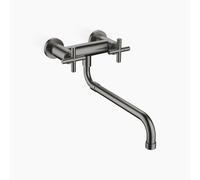 Dornbracht Cocina - Mezclador puente mural TARA con caño extraíble, proyección 365-545 mm, 31151892-99, Color: Platino oscuro mate