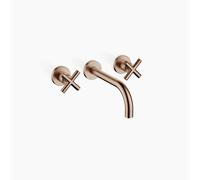 Dornbracht TARA Mezclador mural para lavabo sin juego de desagüe, 190 mm de proyección, 36712892-42, Color: bronce cepillado
