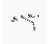 Dornbracht TARA Mezclador mural para lavabo sin juego de desagüe, 240mm de proyección, 36717882-06, Color: Mate platino