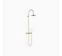 Dornbracht TARA Showerpipe con mezclador de ducha sin ducha de mano, flowReduce, 26632892-27, Color: Oro claro cepillado