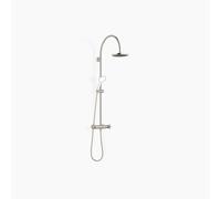 Dornbracht TARA Showerpipe con termostato de ducha sin ducha de mano, 220mm, flowReduce, 34458892-06, Color: Mate platino