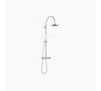Dornbracht TARA Showerpipe con termostato de ducha sin ducha de mano, 220mm, flowReduce, 34458892-93, Color: Cromado cepillado
