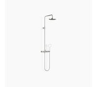 Dornbracht TARA Showerpipe sin ducha de mano, ducha de pie de proyección 420mm, FlowReduce, 26633892-06, Color: Mate platino