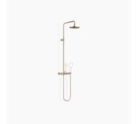 Dornbracht TARA Showerpipe sin ducha de mano, ducha de pie de proyección 420mm, flowReduce, 26633892-27, Color: Oro claro cepillado