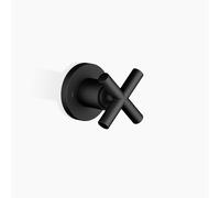Dornbracht TARA UP desviador de dos vías, rosa redondo, Ø 60mm, 36200892-33, Color: Negro Mate