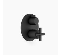 Dornbracht TARA UP termostato con control de flujo unidireccional, 36425892-33, Color: Negro Mate