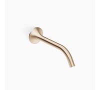 Dornbracht VAIA caño de lavabo mural, sin desagüe automático, proyección 190mm, 13800809-46, Color: Champán cepillado