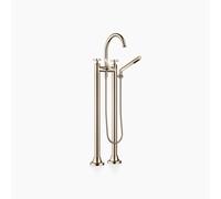 Dornbracht VAIA Mezclador de dos orificios para bañera, instalación independiente, set de ducha de mano, mango en cruz, proyección 221mm, 25943809-47, Color: Champán