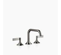 Dornbracht VAIA Mezclador de lavabo de tres orificios con juego de desagüe, maneta de palanca, 165 mm de proyección, 20705819-19, Color: Cromo oscuro