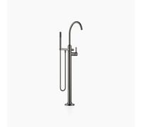 Dornbracht VAIA Mezclador monomando de bañera, tubo vertical para instalación independiente con juego de ducha con manguera, proyección 281mm, 25863809-99, Color: Platino oscuro mate