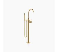 Dornbracht VAIA mezclador monomando de baño, tubo de pie para instalación independiente, juego de ducha, proyección 281 mm, 25863809-28, Color: latón cepillado