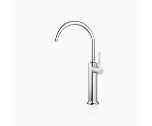 Dornbracht VAIA mezclador monomando de lavabo con pie elevado sin juego de desagüe, proyección de 201 mm, 33534809-00, Color: cromado