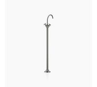 Dornbracht VAIA Mezclador monomando de lavabo con tubo vertical sin juego de desagüe, asas en cruz, proyección 202mm, 22585809-99, Color: Platino oscuro mate