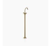 Dornbracht VAIA Mezclador monomando de lavabo con tubo vertical sin juego de desagüe, asas en cruz, proyección 202mm, 22585809-39, Color: Latón oscuro cepillado