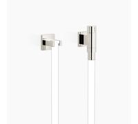 Dornbracht WATER TUBE Kneipp codo de conexión a la pared con válvula, con soporte para manguera, 27821979-08, Color: de platino