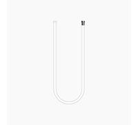 Dornbracht WATER TUBE Manguera Kneipp, blanca, 2000mm, 28285979-19, Color: Cromo oscuro