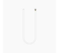 Dornbracht WATER TUBE Manguera Kneipp, blanca, 2000mm, 28285979-26, Color: Oro claro